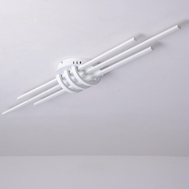 Modern Minimalist Long LED Flush Mount Lighting