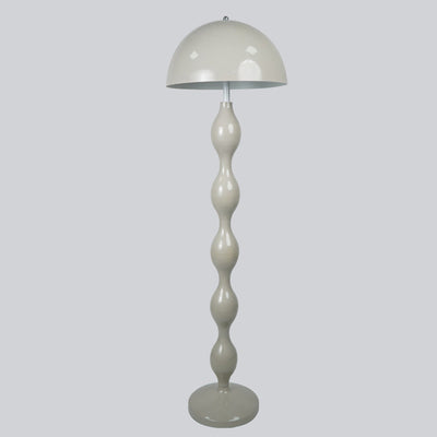 Contemporary Scandinavian Iron Mushroom Shade 1-Light Standing Floor Lamp For Bedroom