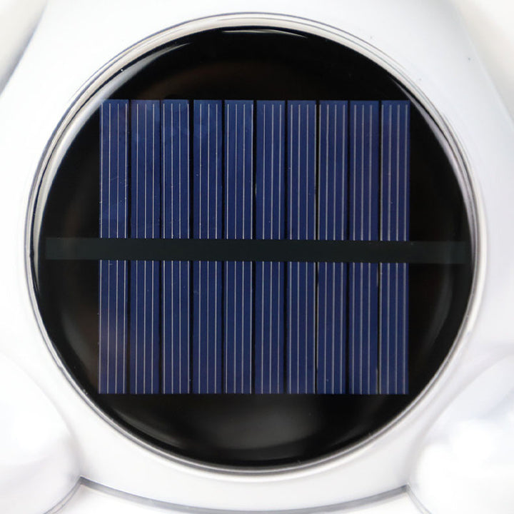 Aplique de pared LED redondo para exterior con sensor corporal solar de ABS, estilo minimalista moderno, para patio exterior 