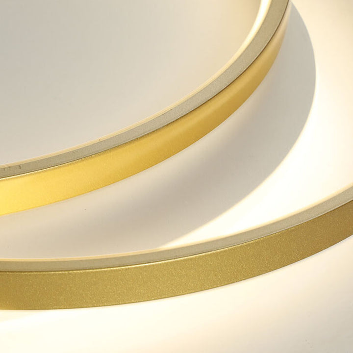Lumière de plafond encastrée LED en aluminium circulaire de luxe nordique 