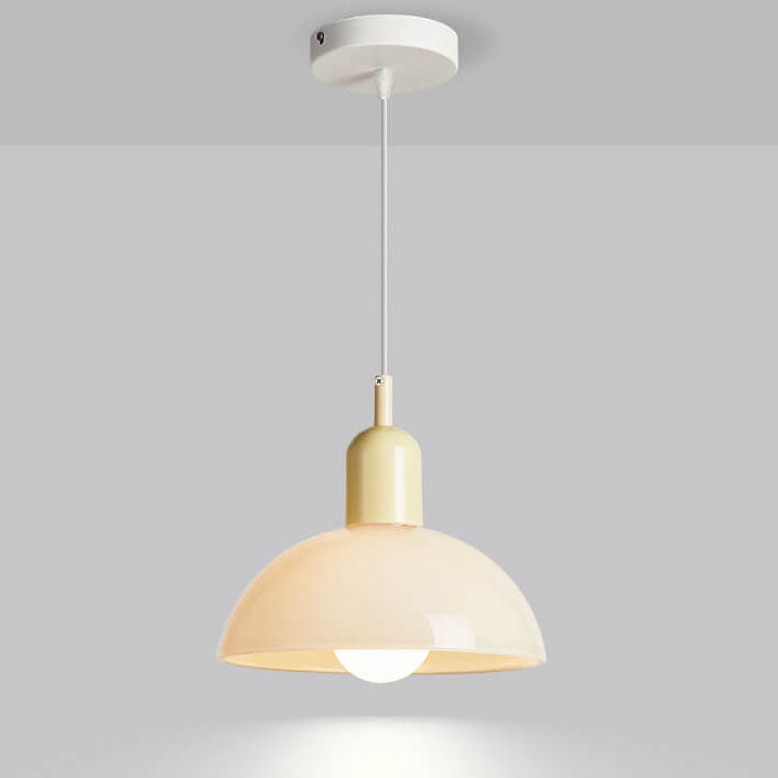 Moderne minimalistische Glaskugel 1-Licht Pendelleuchte 
