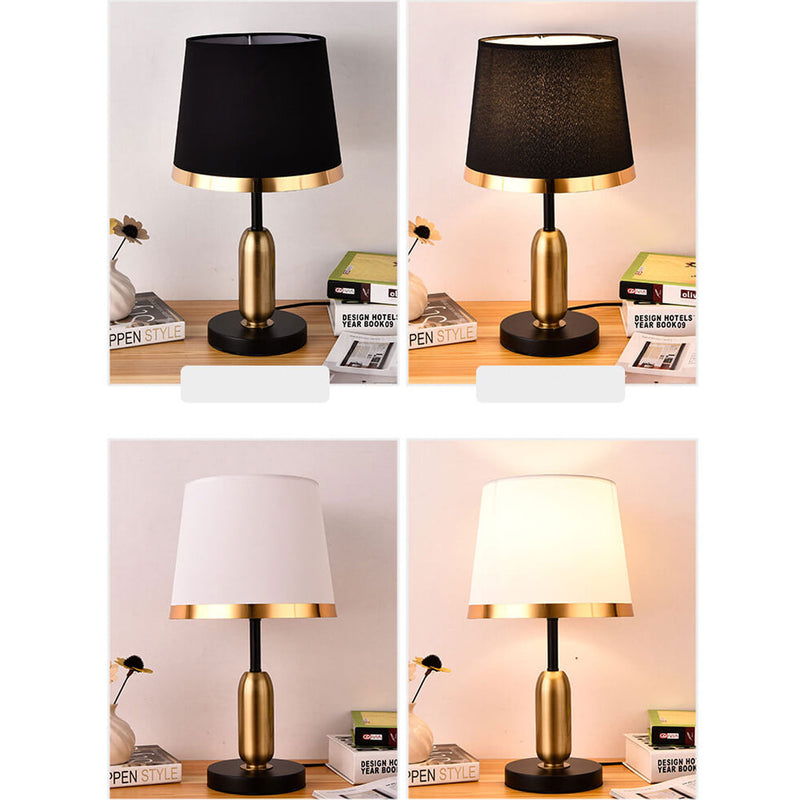Lampe de Table 1 Lumière en Tissu Rétro Européen 