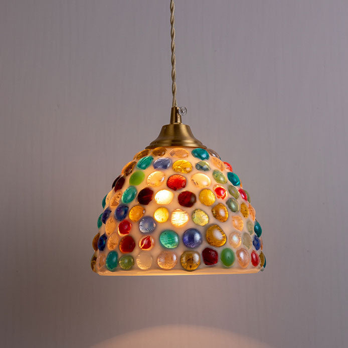 Nordic Vintage Colorful Shell 1-Licht Pendelleuchte 