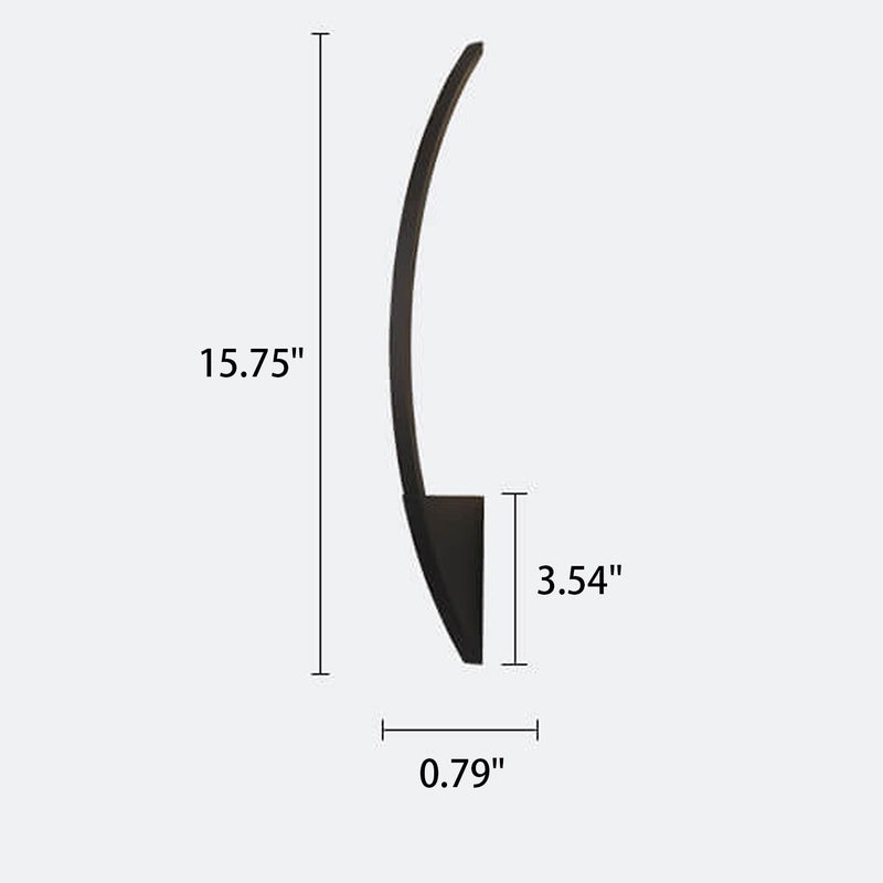 Nordic Minimalist Arc Line LED-Wandleuchte aus Eisen-Acryl 