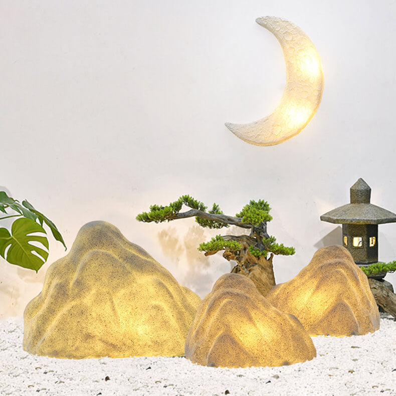 Modern Stone Rockery Outdoor Waterproof LED Garden Landscape Light