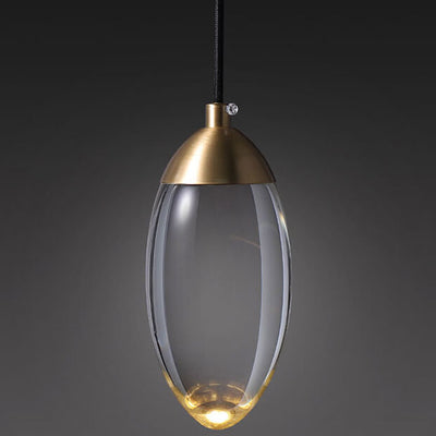 Modern Teardrop  Crystal LED Pendant Light