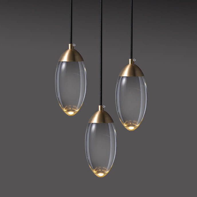 Modern Teardrop  Crystal LED Pendant Light