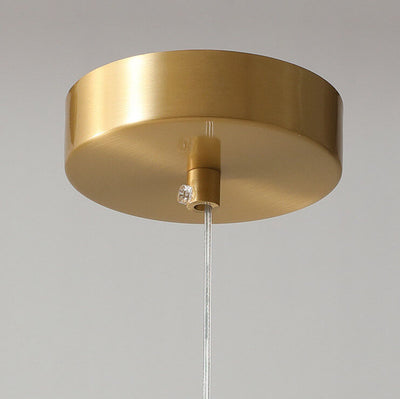 Modern Bronze Long Ring 1-Light LED Pendant Light