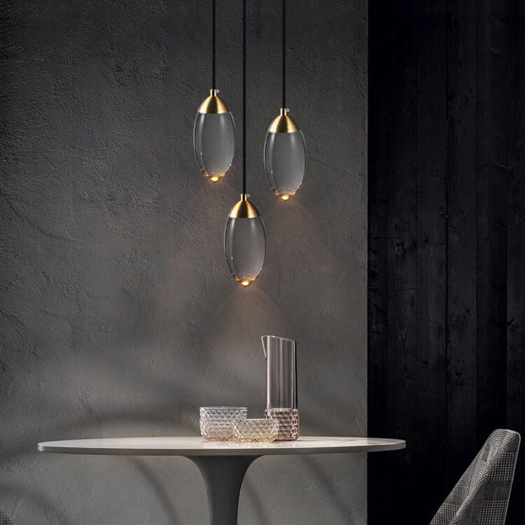 Modern Teardrop  Crystal LED Pendant Light