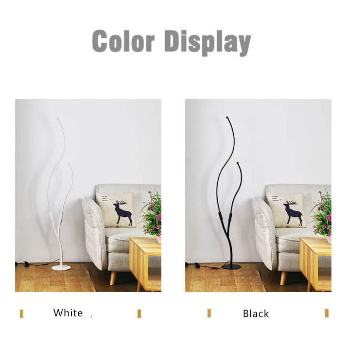 Modern Minimalist Curved Line 1-Light LED Standing Floor Lamp