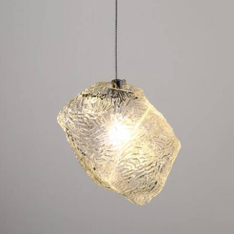 Nordic Creative Ice Cube Glass 1-Light  Pendant Light