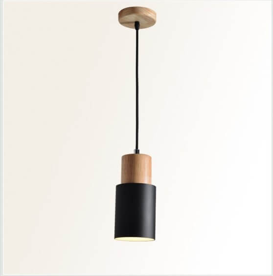 Nordic Macaron Zylinder Aluminium 1-Licht Einzel-LED-Pendelleuchte 