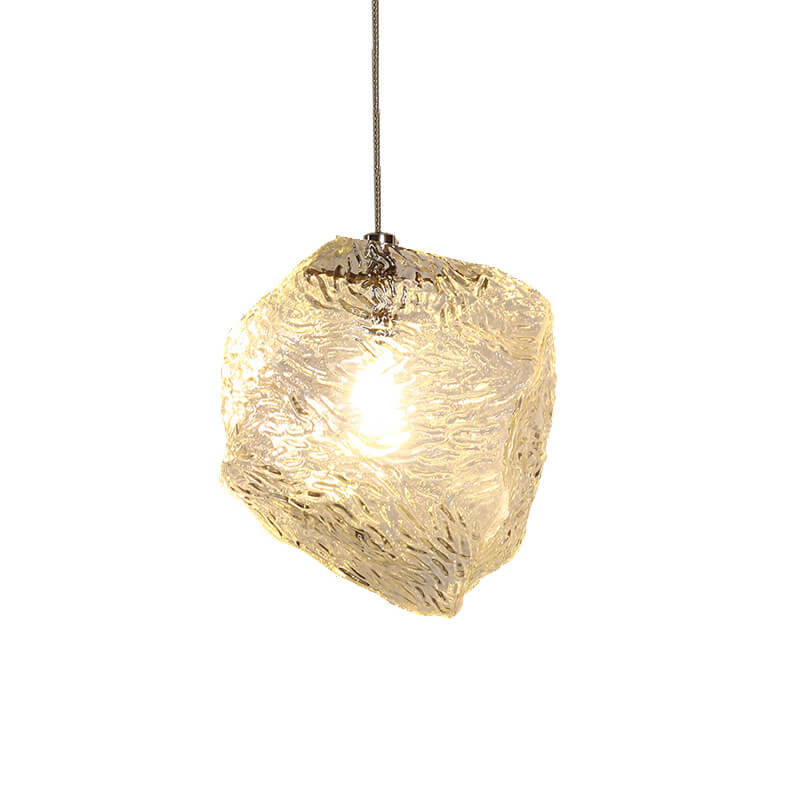 Nordic Creative Ice Cube Glass 1-Light  Pendant Light