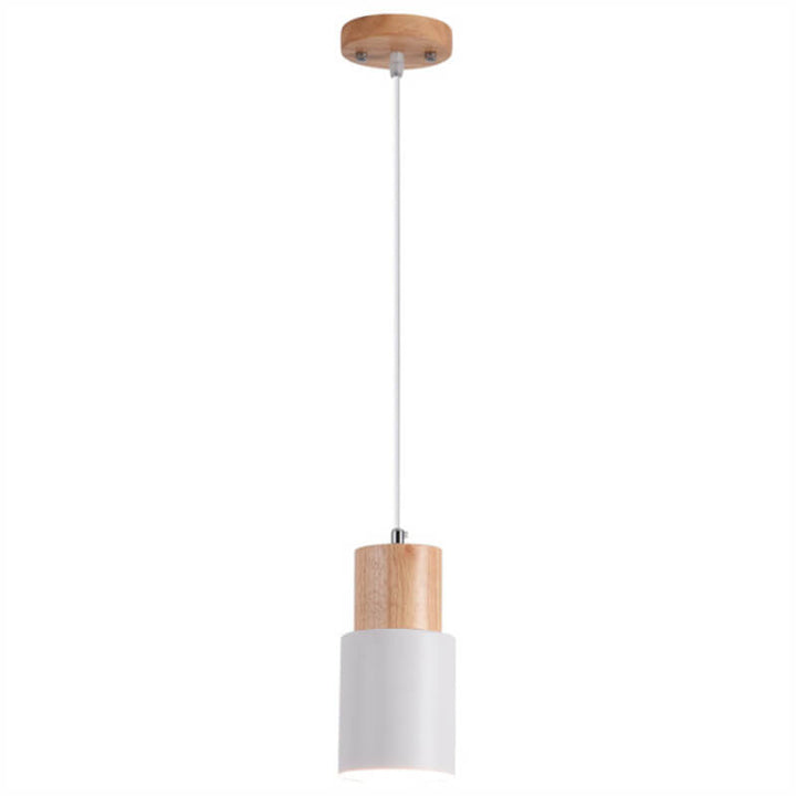 Nordic Macaron Zylinder Aluminium 1-Licht Einzel-LED-Pendelleuchte 
