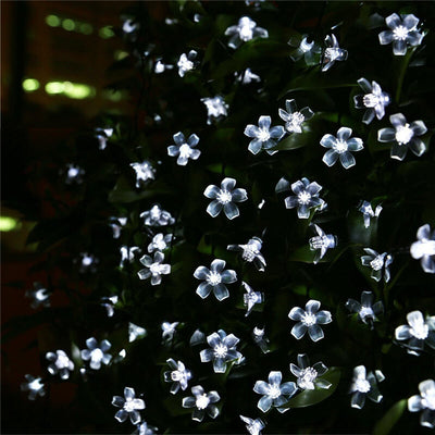 La ficelle solaire LED Sakura allume les lumières féeriques extérieures imperméables de fleur 