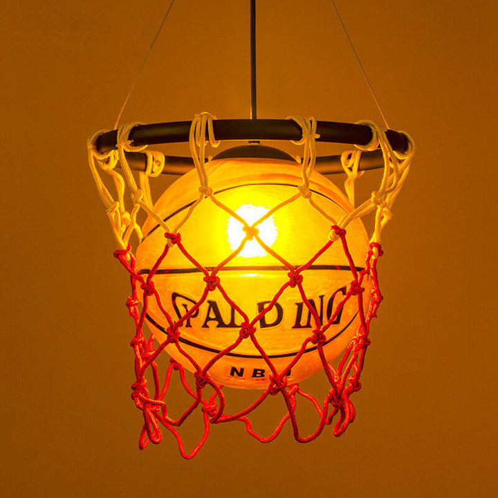 Suspension Luminaire 1-Lumière Basketball Créatif 