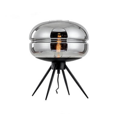 Nordic Clear Glass 1-Light Tripod Table Lamps