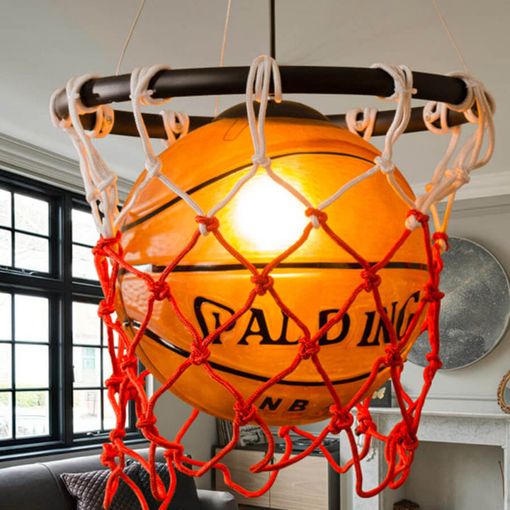 Suspension Luminaire 1-Lumière Basketball Créatif 