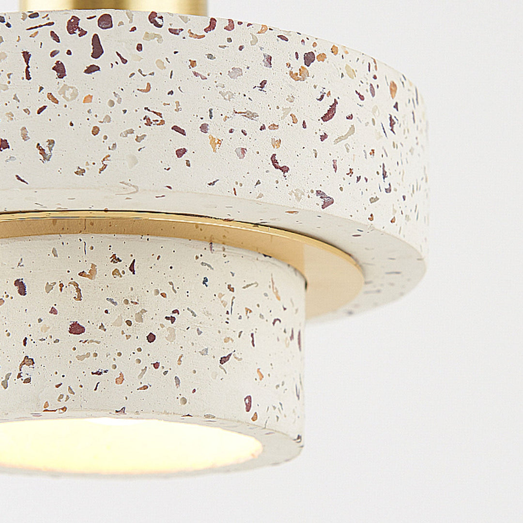 Suspension Luminaire en Métal et Marbre de Luxe Moderne à 1 Lumière 