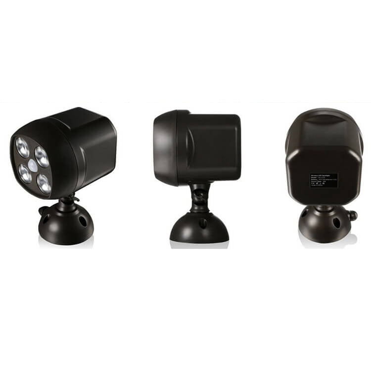Einfache Spotlight 4 LED drehbare Sensor Straßenleuchte Wandleuchte Lampe 