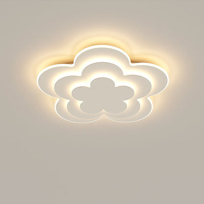 إضاءة LED مثبتة على السقف بتصميم حديث ومبدع على شكل بتلات زهور من الأكريليك 