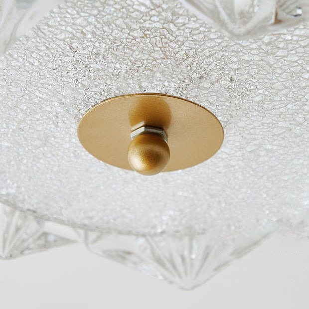 Nordic Modern Round Crystal Edge Design LED Flush Mount Light