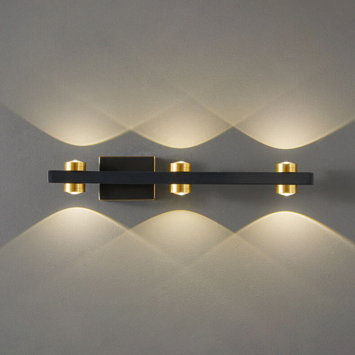 Modern Retro All Copper LED Vanity Light Wall Sconce Lamp