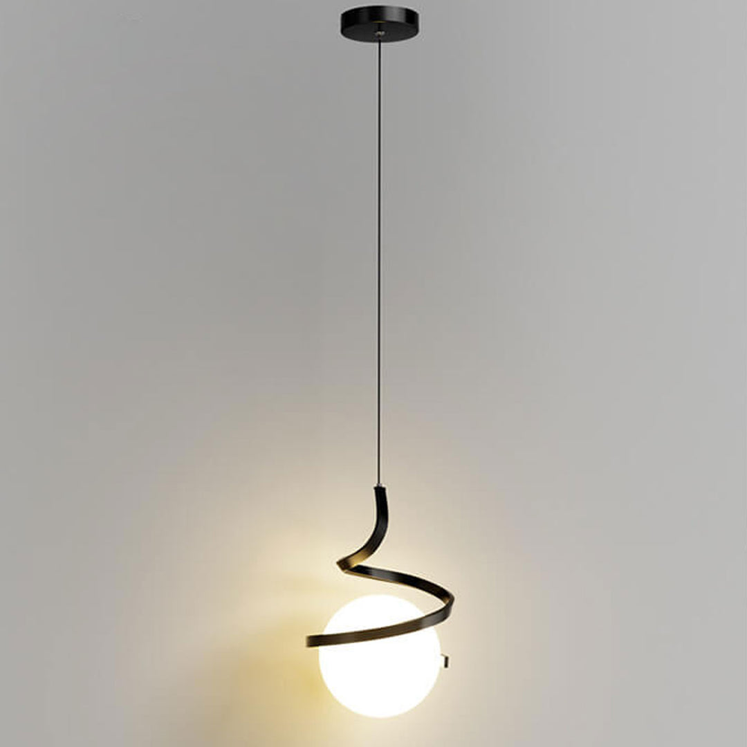 Luz colgante LED de hierro forjado minimalista moderno 