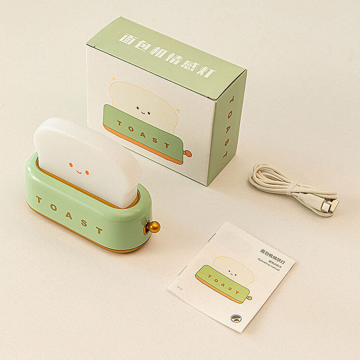 Lampe de table à lumière nocturne LED design créatif pour machine à pain 