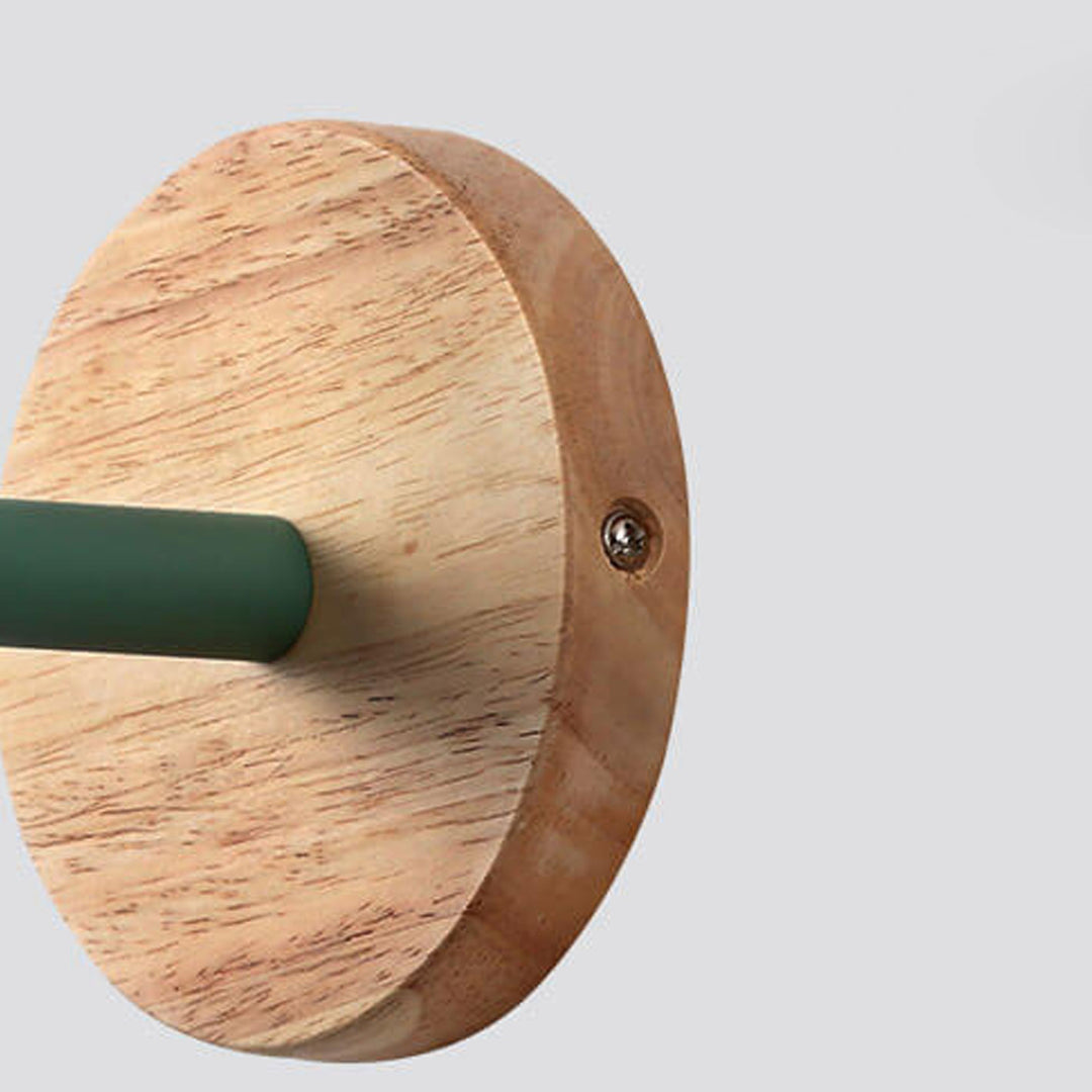 Applique murale rotative à 1 lumière Nordic Macaron Dome Log 