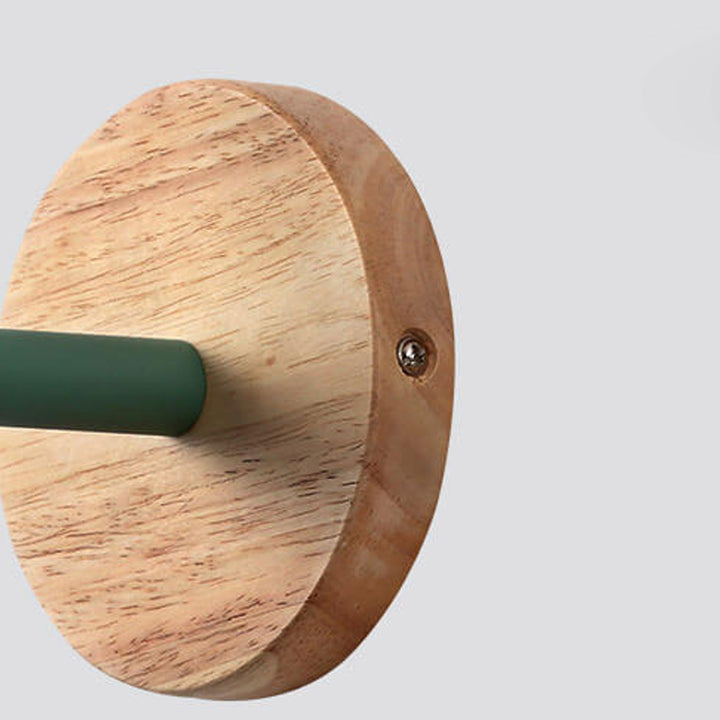 Applique murale rotative à 1 lumière Nordic Macaron Dome Log 