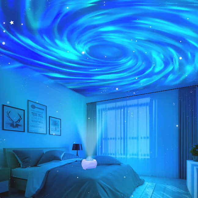 Luz de Proyección de Galaxia Creativa LED Atmosphere Luz de Proyección de Música Bluetooth 