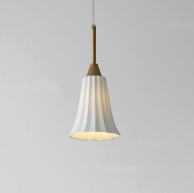Lámpara colgante de 1 luz con textura cerámica minimalista moderna 