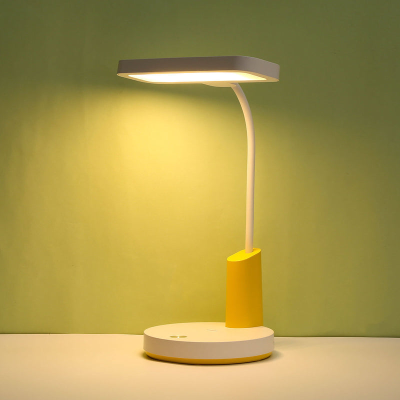 Simple Long Shade Round Base Touch Charging LED Desk Lamp