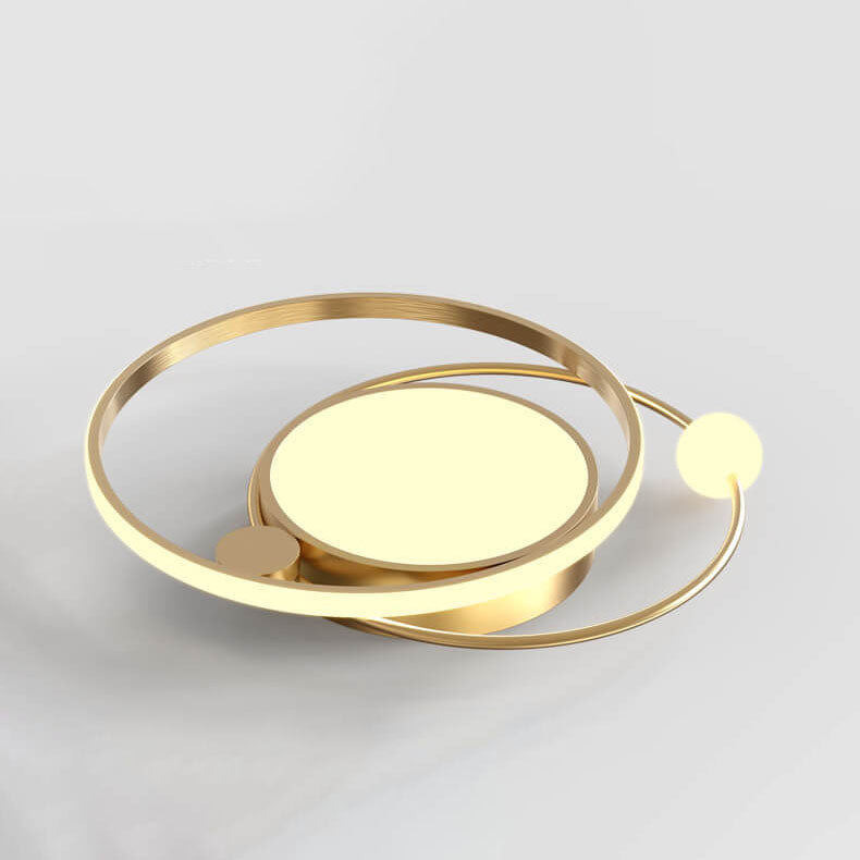 Plafonnier LED rond nordique à montage encastré 