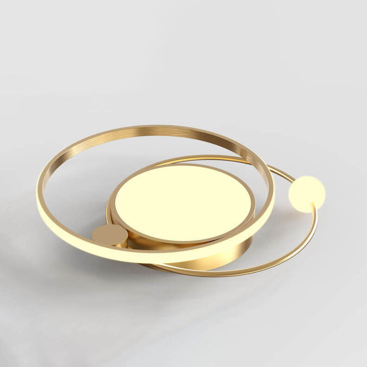 Plafonnier LED rond nordique à montage encastré 