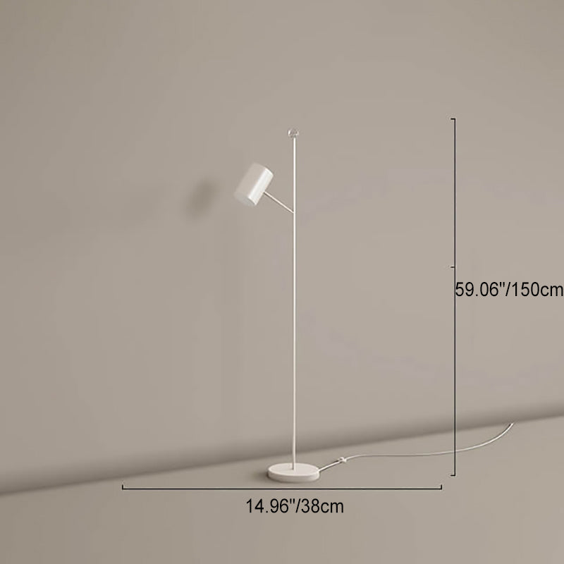 Moderne minimalistische Stangenhardware Acryl LED Stehende Stehlampe 