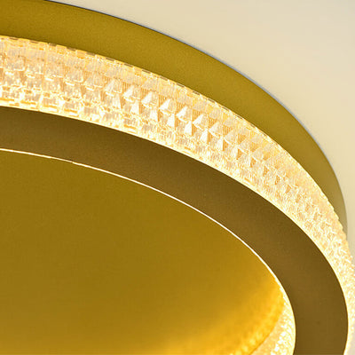 Nordic Iron Acrylic Round  LED Flush Mount Ceiling Light