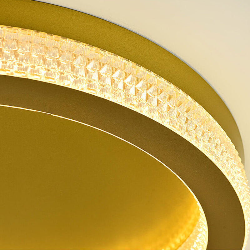 Nordic Iron Acrylic Round  LED Flush Mount Ceiling Light