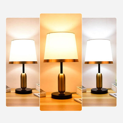 Lampe de Table 1 Lumière en Tissu Rétro Européen 