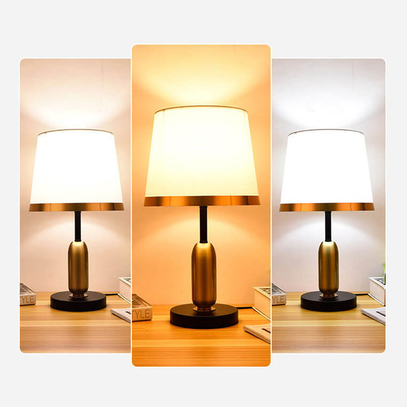 Lampe de Table 1 Lumière en Tissu Rétro Européen 
