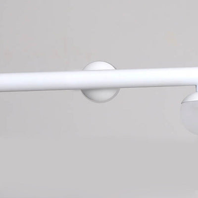 Minimalistischer Island Light Linearer 6/7-Licht-Acryl-Eisen-LED-Kronleuchter 