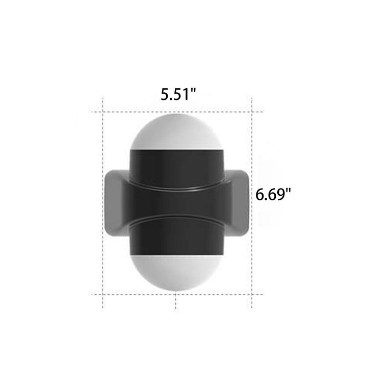 Lampe murale étanche pour patio avec applique LED en forme de cylindre moderne et créative 