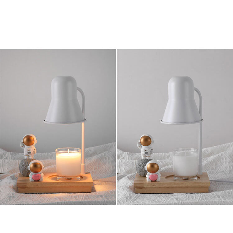 Lampe de table à 2 lumières en cire fondante aromathérapie moderne astronaute 