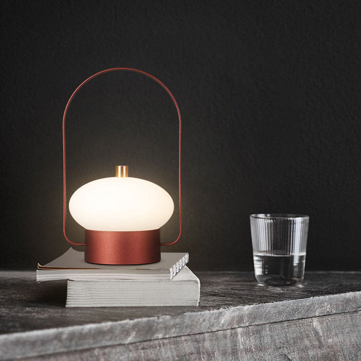 Modern Minimalist Aluminum Iron PE Portable Night Light Outdoor Rechargeable LED Table Lamp