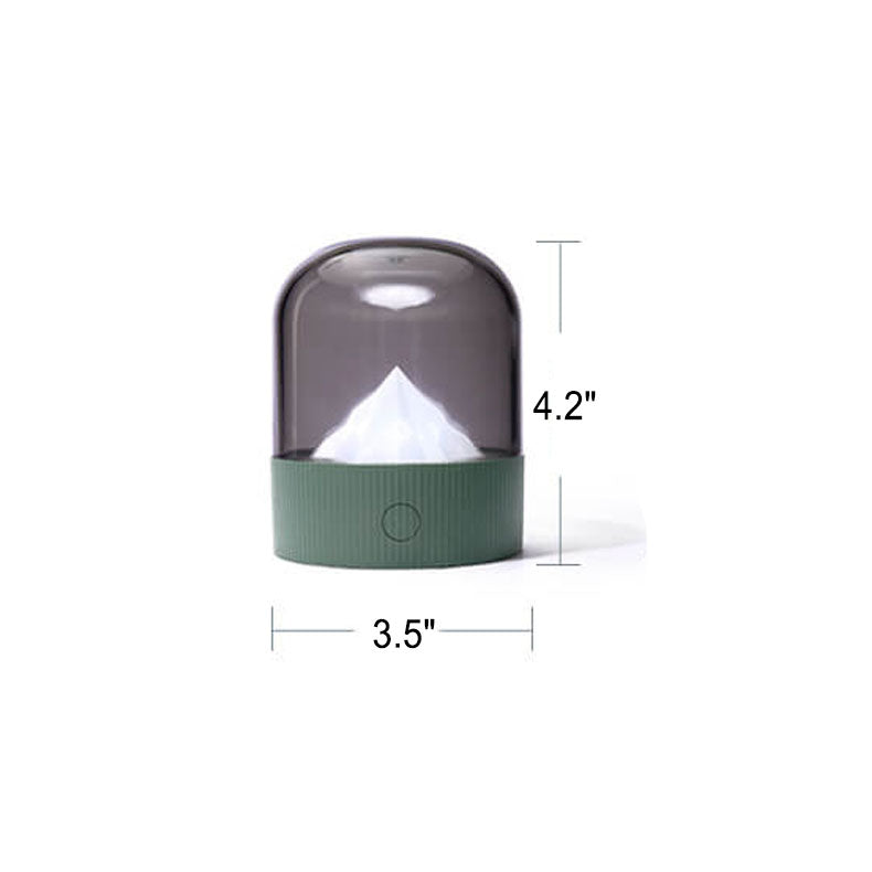 Lámpara de mesa con luz nocturna LED USB para PC de montaña nevada retro creativa 