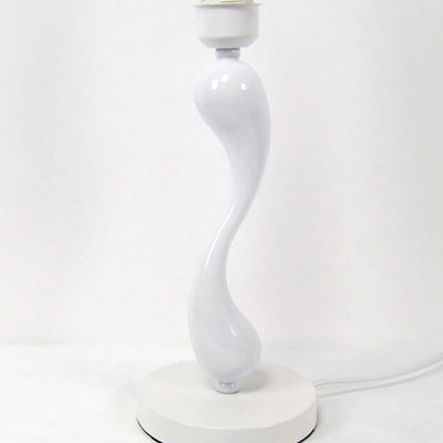 European Minimalist Fabric Curve Base 1-Light Table Lamp