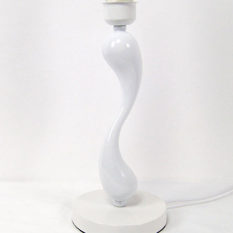 European Minimalist Fabric Curve Base 1-Light Table Lamp