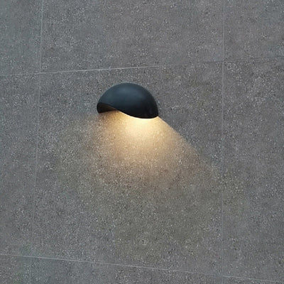 Creative Minimalist Half Round Aluminum LED Wall Sconce Lamp