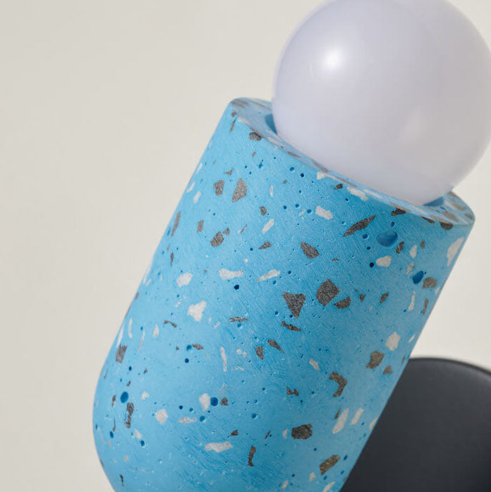 Lampe murale japonaise moderne Wabi-Sabi en fer et ciment à 2 lumières 